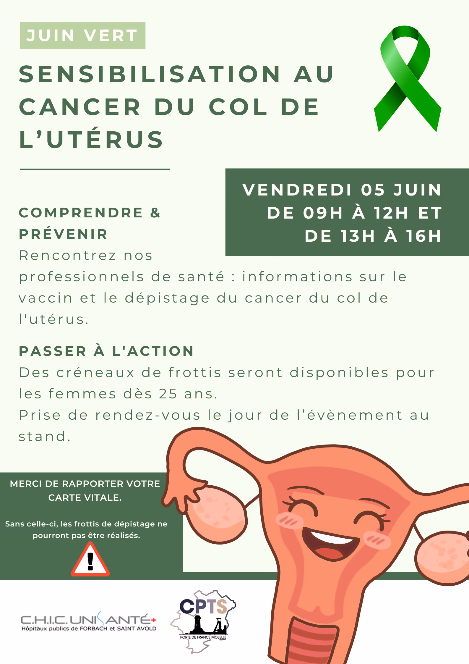 Sensibilisation au cancer du col de l'utérus