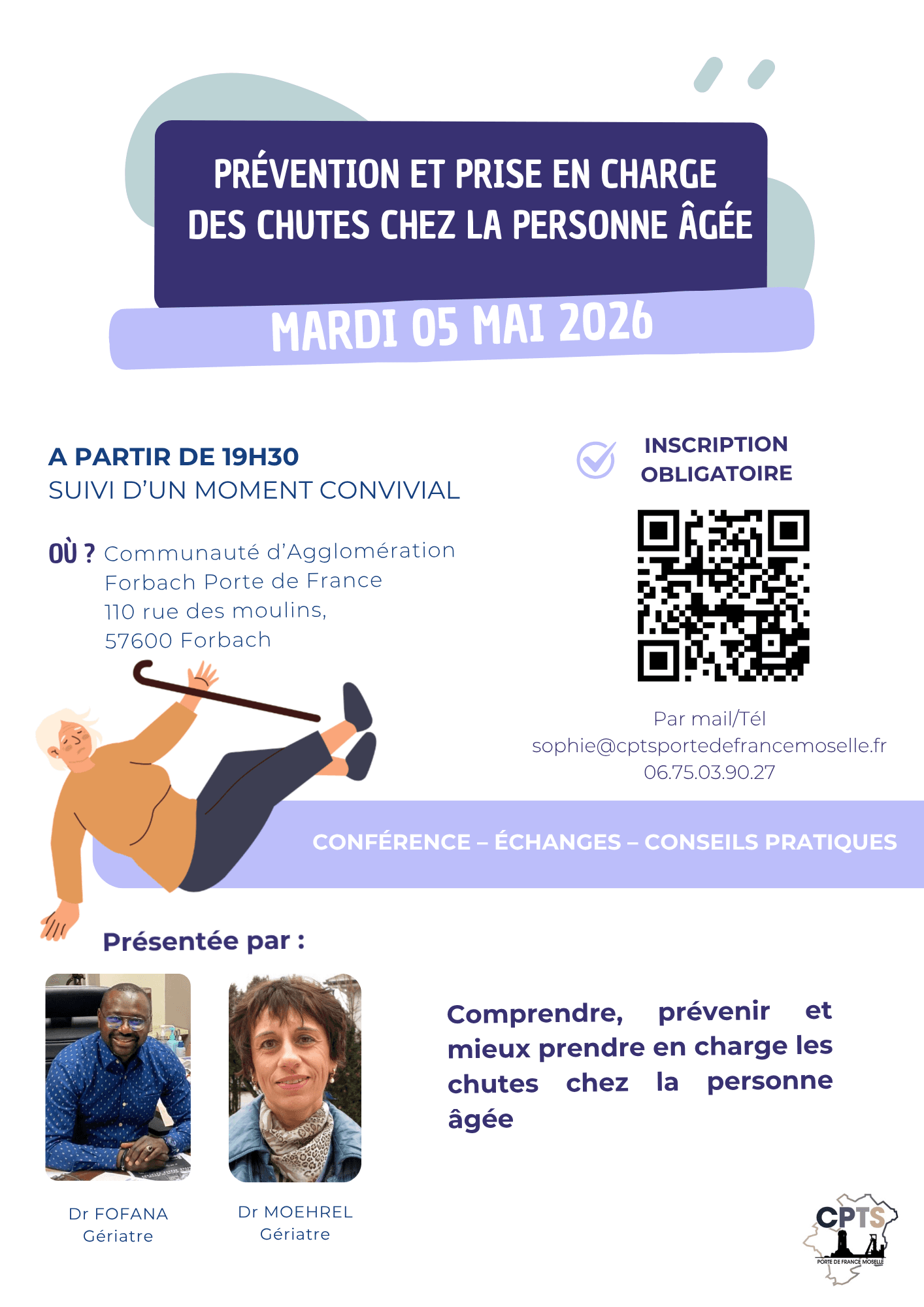 SOIREE DE PREVENTION - CHUTES CHEZ LA PERSONNE AGEE